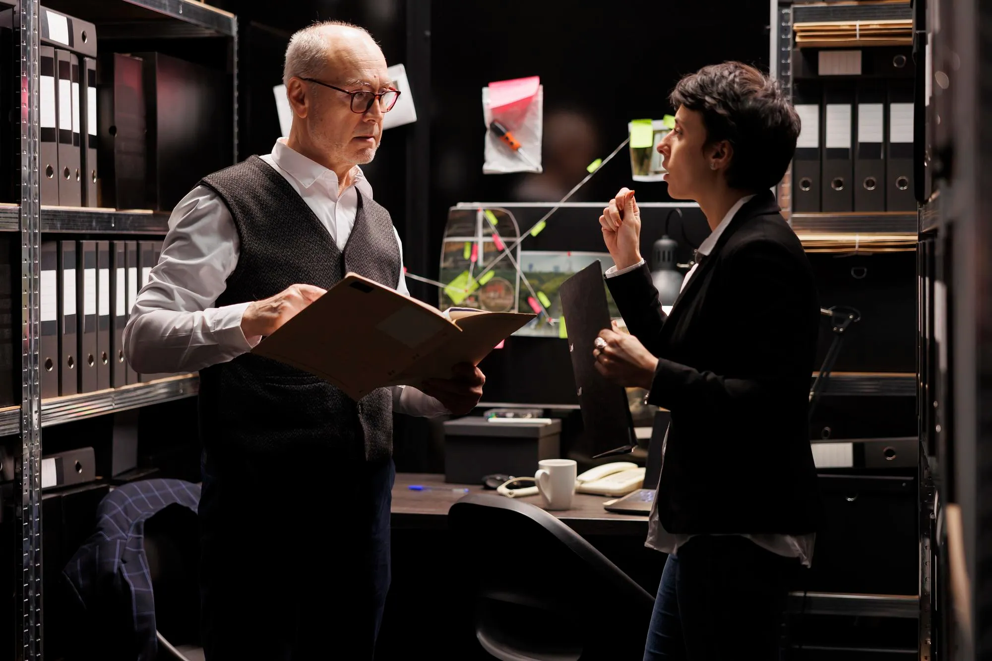 Analyst conducting forensic audit