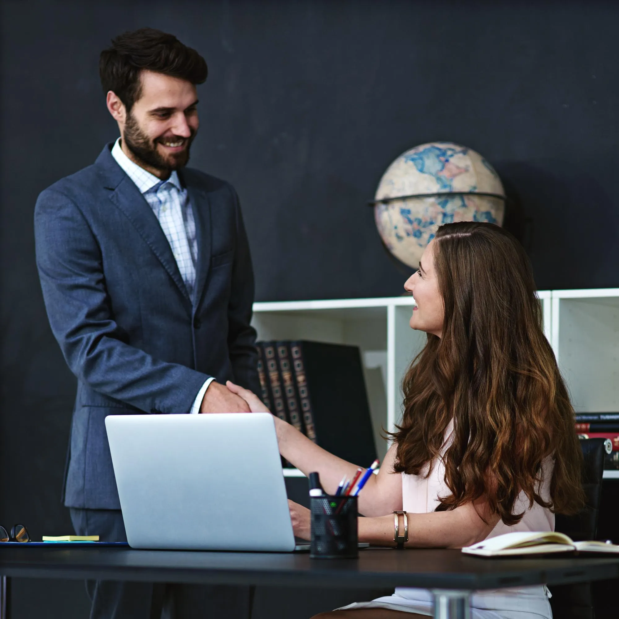 Business partners sealing a deal
