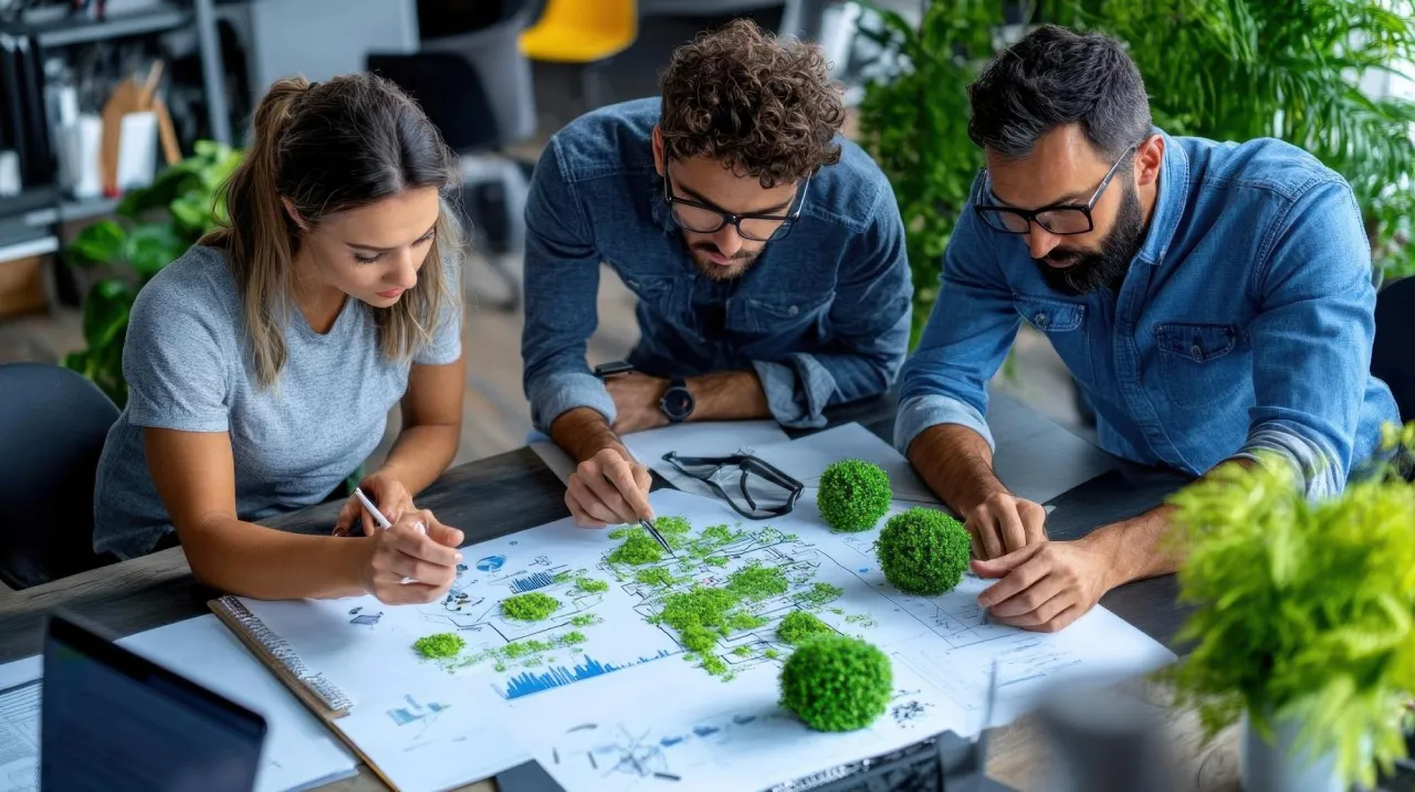 Consultants advising on ESG strategy and sustainability planning.